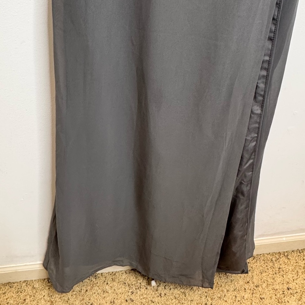 Azazie Becca Steel Gray Dress - Picture 8 of 8